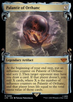 Palantír of Orthanc The Lord of the Rings- Tales of Middle-earth Scroll Frame